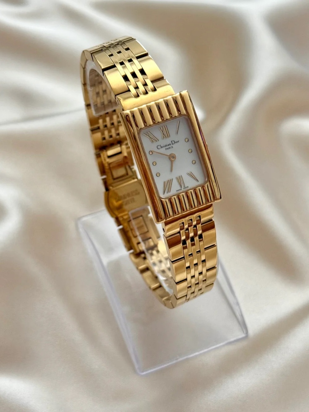 AUTHENTIC RARE VINTAGE DIOR GOLD WATCH